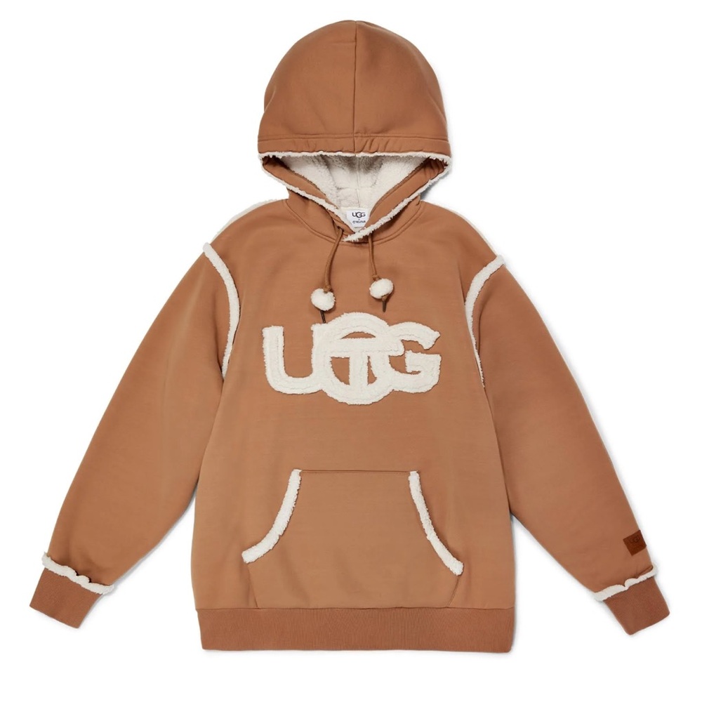 UGG x TELFAR Logo Hoodie in Chestnut - Unisex - Size XXL